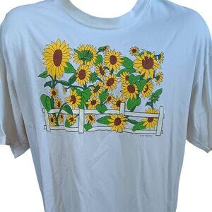 XL Vintage T-shirt SIngle Stitch Dilly Dallies 1994 Oneita Sunflower Made In USA